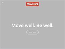 Tablet Screenshot of movewellphysicaltherapy.com